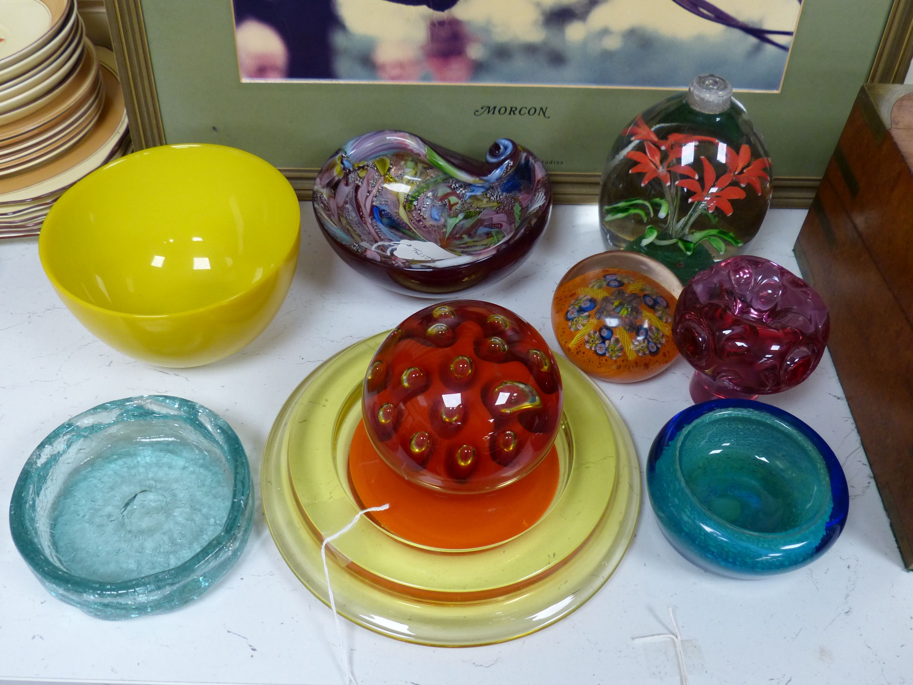 A quantity of Murano and Scandinavian coloured glassware